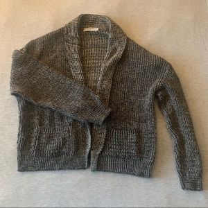 Cotton Emporium ~ gray chunky cardigan sweater